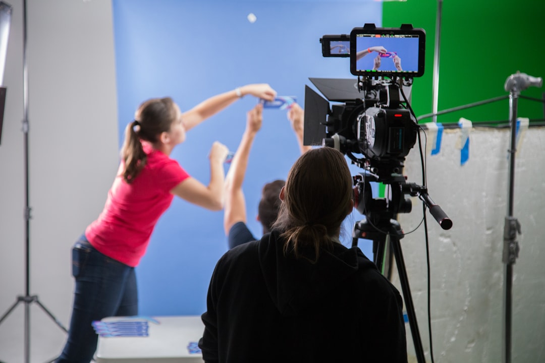 services-04 Behind the scenes commercial shoot from directors camera perspective